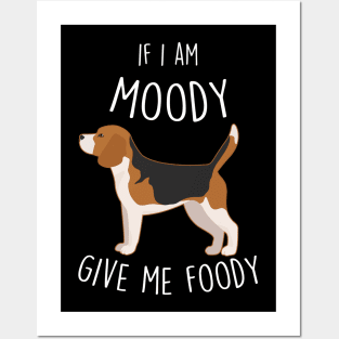 Beagle Dog Moody Foody Posters and Art